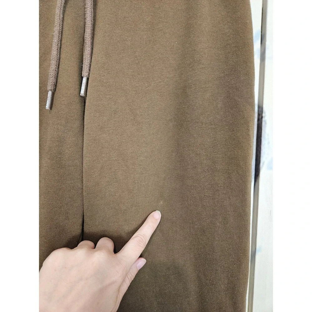 Hollister Flare Sweatpants XS Brown Wide Leg Loungewear Y2K Cozy Aesthetic